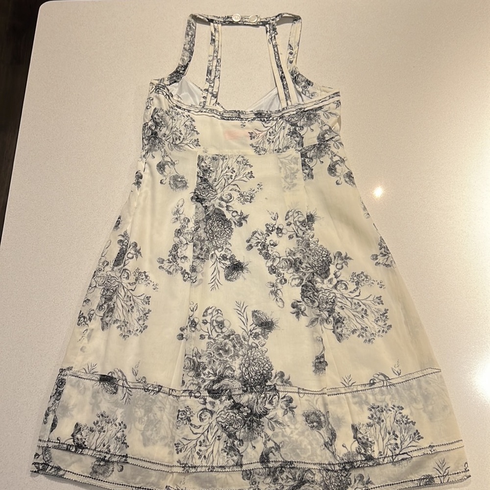 Cynthia Steffe cotton sundress. White+black toile print, fully lined. EUC. - Picture 2 of 12